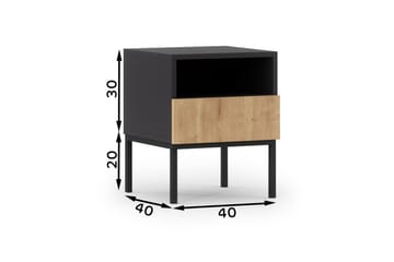 Anjal Sängbord 40 cm - Ek - Möbler - Bord & matgrupper - Avlastningsbord - Sängbord & nattduksbord
