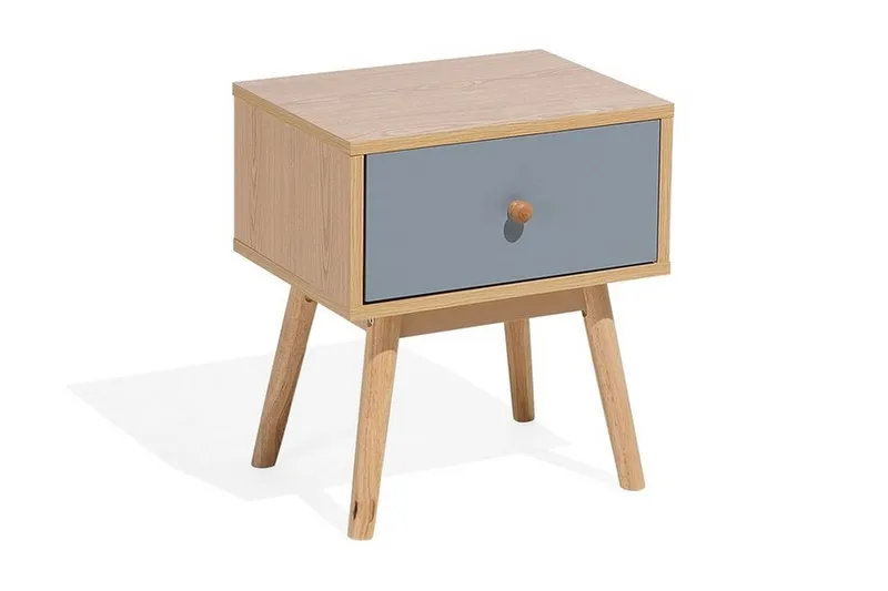 Arvada Sängbord 40 cm med Förvaring Låda - Brun - Möbler - Bord & matgrupper - Avlastningsbord - Sängbord & nattduksbord