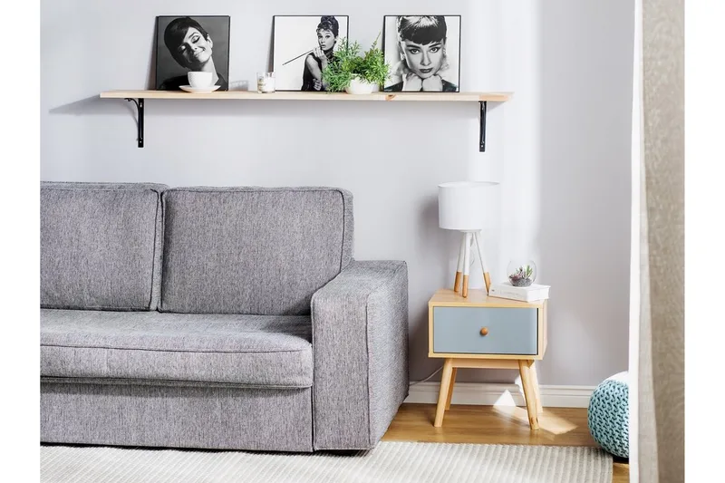 Arvada Sängbord 40 cm med Förvaring Låda - Brun - Möbler - Bord & matgrupper - Avlastningsbord - Sängbord & nattduksbord