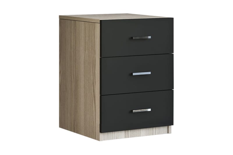 Barrock Sängbord 45 cm - Natur/Svart - Möbler - Bord & matgrupper - Avlastningsbord - Sängbord & nattduksbord