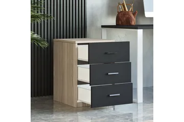 Barrock Sängbord 45 cm - Natur/Svart - Möbler - Bord & matgrupper - Avlastningsbord - Sängbord & nattduksbord