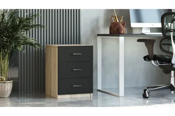 Barrock Sängbord 45 cm - Natur/Svart - Möbler - Bord & matgrupper - Avlastningsbord - Sängbord & nattduksbord