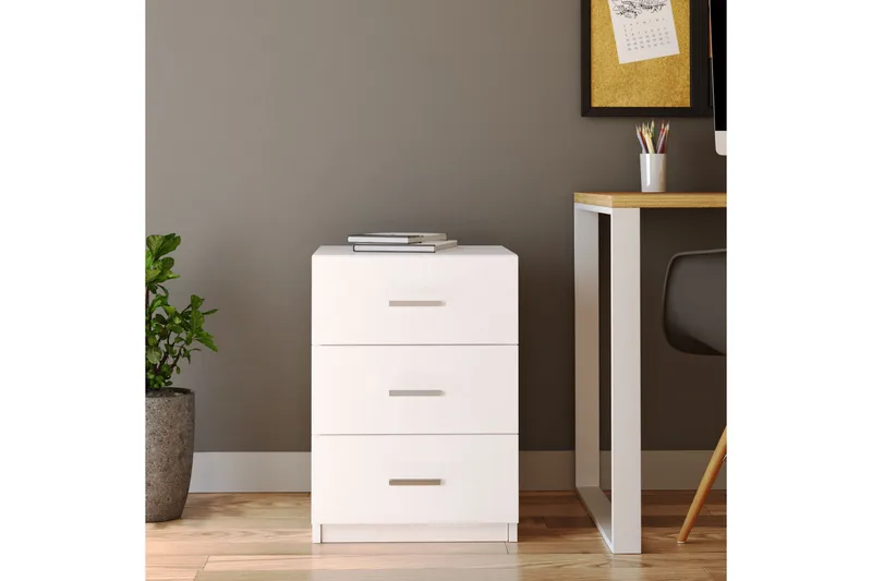 Barrock Sängbord 45 cm - Vit - Möbler - Bord & matgrupper - Avlastningsbord - Sängbord & nattduksbord