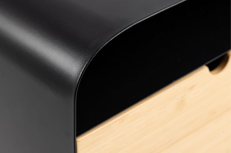 Belleuve Sängbord 25 cm - Svart - Sängbord & nattduksbord