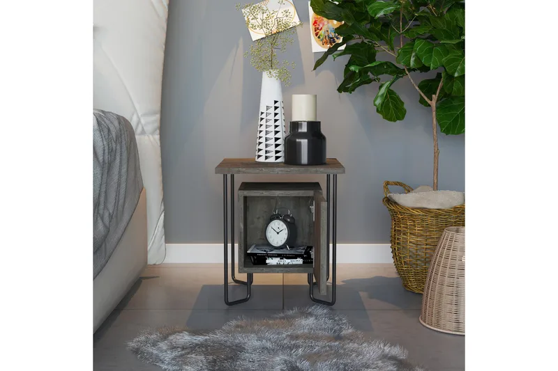 Berghagen Sängbord - Brun - Möbler - Bord & matgrupper - Avlastningsbord - Sängbord & nattduksbord