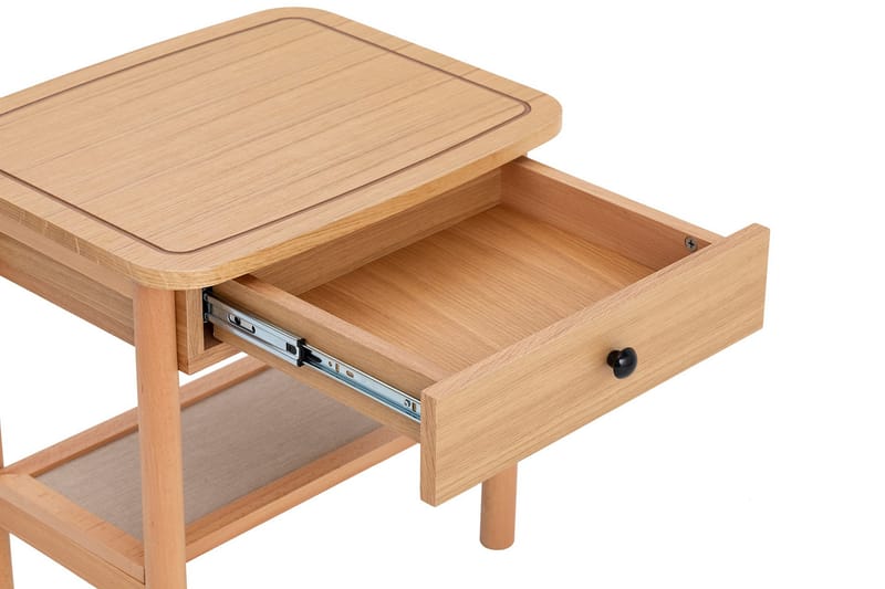 Bhika Sängbord 55 cm - Natural/Trä - Sängbord & nattduksbord
