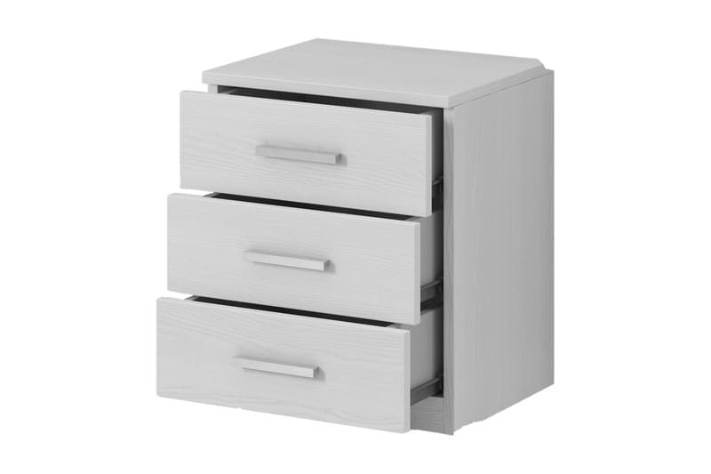 Bovera Sängbord 41x46 cm - Askgrå|Vit - Möbler - Bord & matgrupper - Avlastningsbord - Sängbord & nattduksbord