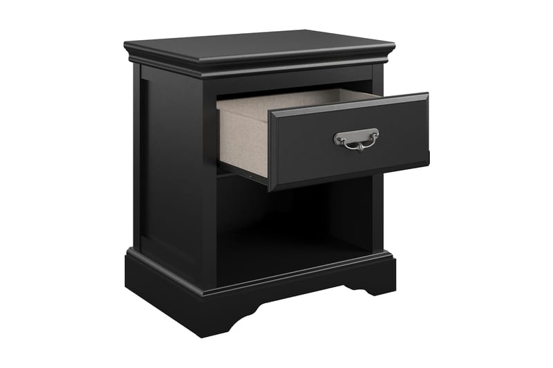 Bristol Sängbord 60x42 cm Svart - Dorel Home - Möbler - Bord & matgrupper - Avlastningsbord - Sängbord & nattduksbord