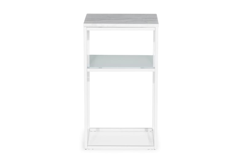 Carrie Sängbord 40 cm Marmor - Vit - Möbler - Bord & matgrupper - Avlastningsbord - Sängbord & nattduksbord