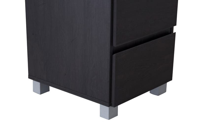 Celine Sängbord 40 cm med Förvaring 2 Lådor - Svart - Möbler - Bord & matgrupper - Avlastningsbord - Sängbord & nattduksbord