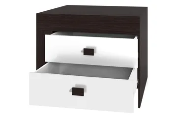 Cezara Sängbord 50 cm Vänster med Förvaring 2 Lådor Bedly Ek - Möbler - Bord & matgrupper - Avlastningsbord - Sängbord & nattduksbord