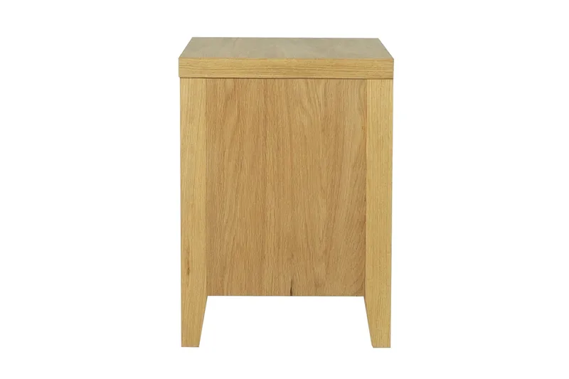 Chamba Sängbord 50 cm i Trä med Förvaring och Lådor - Träfärgad - Möbler - Bord & matgrupper - Avlastningsbord - Sängbord & nattduksbord