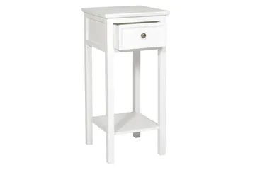 Cleana Sängbord 75 cm med Förvaring Låda - Vit - Möbler - Bord & matgrupper - Avlastningsbord - Sängbord & nattduksbord