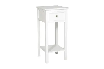 Cleana Sängbord 75 cm med Förvaring Låda - Vit - Möbler - Bord & matgrupper - Avlastningsbord - Sängbord & nattduksbord