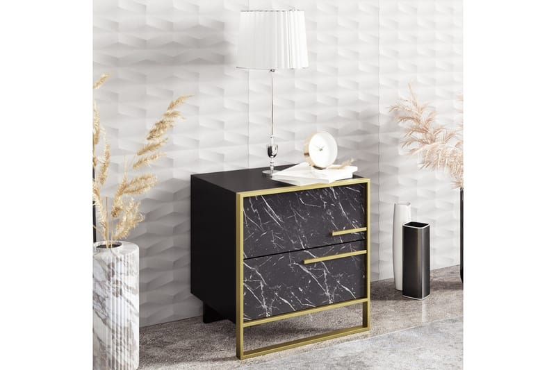 Cofield Nattduksbord 50 cm - Guld|Svart - Möbler - Bord & matgrupper - Avlastningsbord - Sängbord & nattduksbord