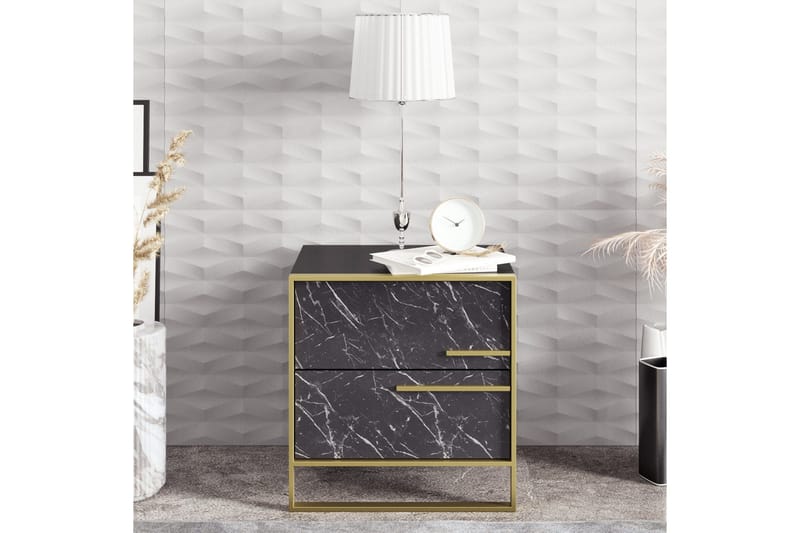 Cofield Nattduksbord 50 cm - Guld|Svart - Möbler - Bord & matgrupper - Avlastningsbord - Sängbord & nattduksbord