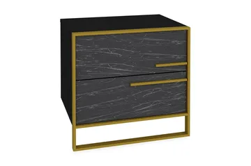 Cofield Nattduksbord 50 cm - Guld|Svart - Möbler - Bord & matgrupper - Avlastningsbord - Sängbord & nattduksbord