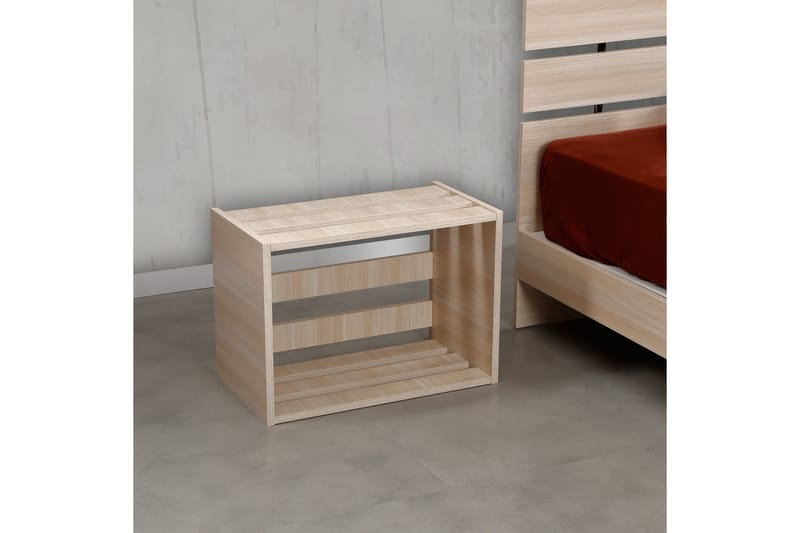 Comfortale Sängbord 60 cm - Ljus Ekfärg - Sängbord & nattduksbord