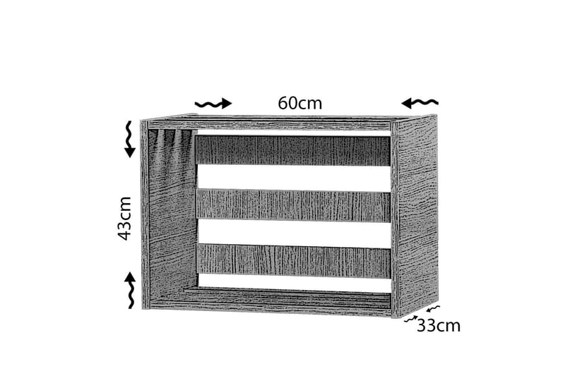 Comfortale Sängbord 60 cm - Ljus Ekfärg - Möbler - Bord & matgrupper - Avlastningsbord - Sängbord & nattduksbord