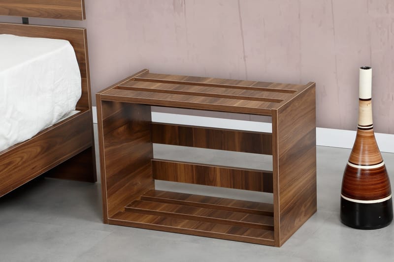 Comfortale Sängbord 60 cm - Valnötsbrun - Möbler - Bord & matgrupper - Avlastningsbord - Sängbord & nattduksbord
