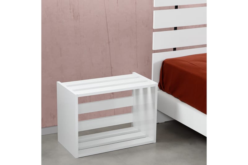 Comfortale Sängbord 60 cm - Vit - Möbler - Bord & matgrupper - Avlastningsbord - Sängbord & nattduksbord