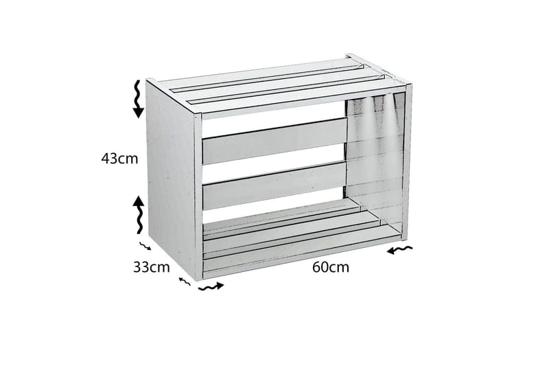 Comfortale Sängbord 60 cm - Vit - Möbler - Bord & matgrupper - Avlastningsbord - Sängbord & nattduksbord