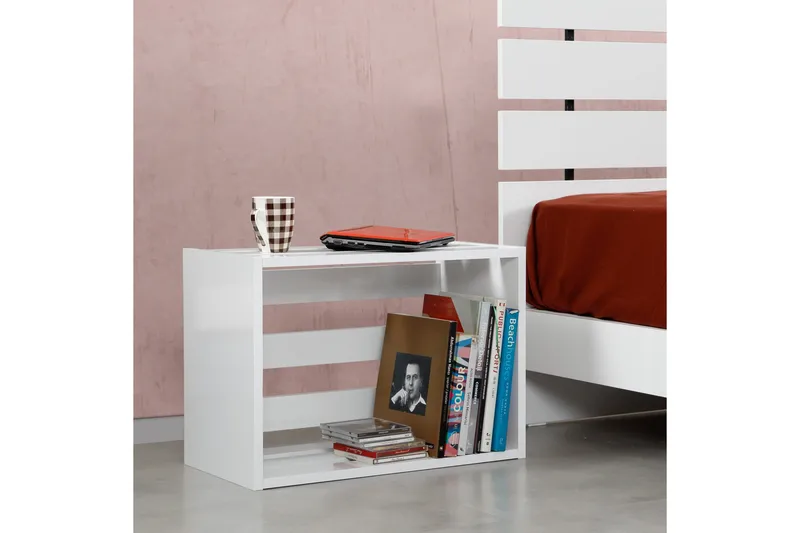 Comfortale Sängbord 60 cm - Vit - Möbler - Bord & matgrupper - Avlastningsbord - Sängbord & nattduksbord