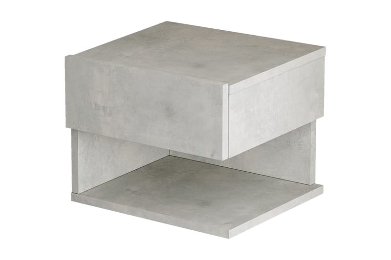 Cranner Sängbord 40 cm - Silver - Sängbord & nattduksbord