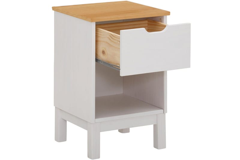 Crotone Sängbord 38 cm - Vit - Möbler - Bord & matgrupper - Avlastningsbord - Sängbord & nattduksbord