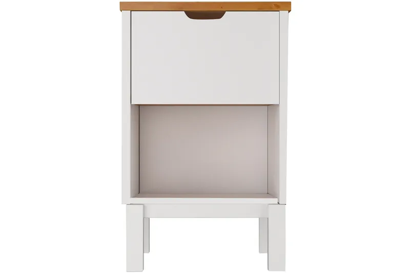 Crotone Sängbord 38 cm, Vit