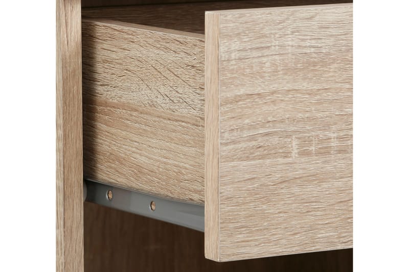 Dareia Sängbord 45 cm med Förvaring Låda + Hylla - Brun - Möbler - Bord & matgrupper - Avlastningsbord - Sängbord & nattduksbord