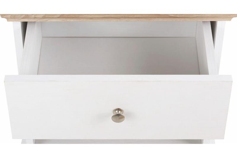 Dareia Sängbord 45 cm - Vit/Brun - Möbler - Bord & matgrupper - Avlastningsbord - Sängbord & nattduksbord