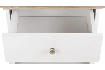 Dareia Sängbord 45 cm - Vit/Brun - Möbler - Bord & matgrupper - Avlastningsbord - Sängbord & nattduksbord