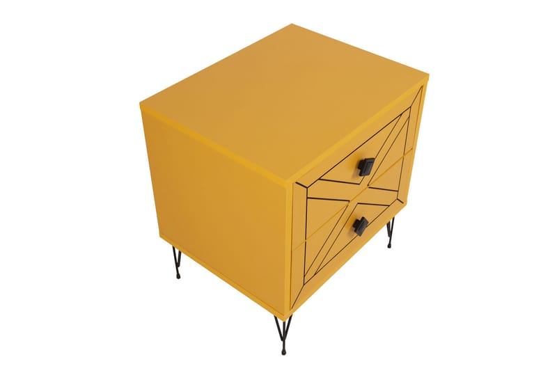Dasina Sängbord 50 cm - Gul - Möbler - Bord & matgrupper - Avlastningsbord - Sängbord & nattduksbord