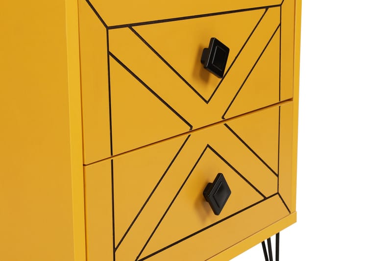 Dasina Sängbord 50 cm - Gul - Möbler - Bord & matgrupper - Avlastningsbord - Sängbord & nattduksbord