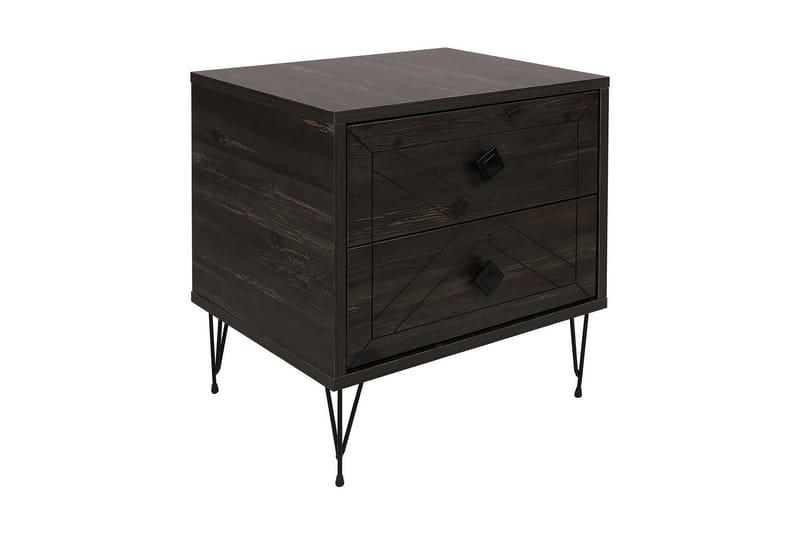 Dasina Sängbord 50 cm - Mörkbrun - Möbler - Bord & matgrupper - Avlastningsbord - Sängbord & nattduksbord