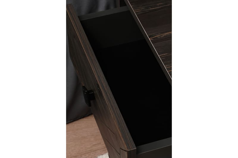 Dasina Sängbord 50 cm - Mörkbrun - Möbler - Bord & matgrupper - Avlastningsbord - Sängbord & nattduksbord