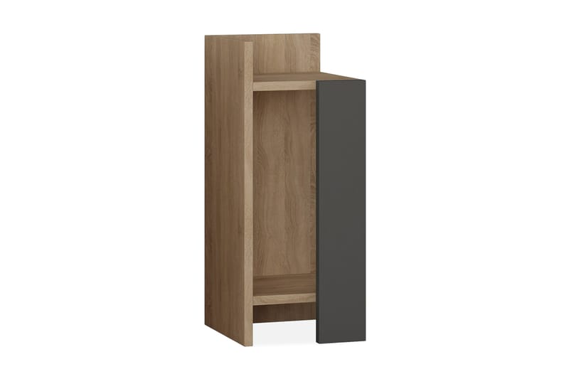 Decorta Sängbord 27 cm - Ekfärg/Mörkgrå - Möbler - Bord & matgrupper - Avlastningsbord - Sängbord & nattduksbord