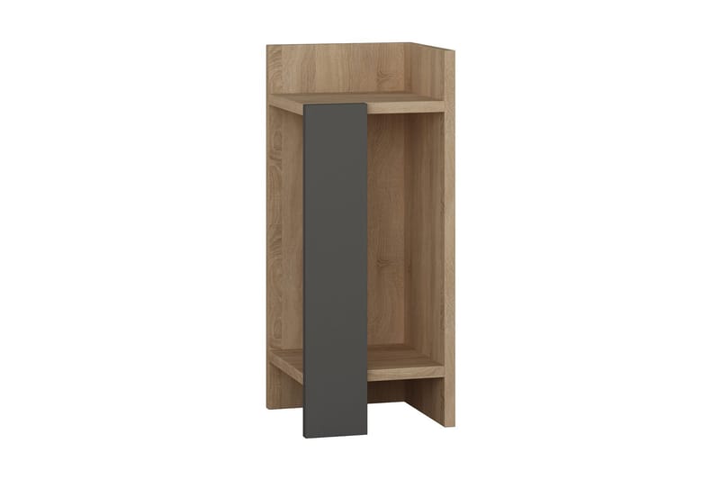 Decorta Sängbord 27 cm - Ekfärg/Mörkgrå - Möbler - Bord & matgrupper - Avlastningsbord - Sängbord & nattduksbord