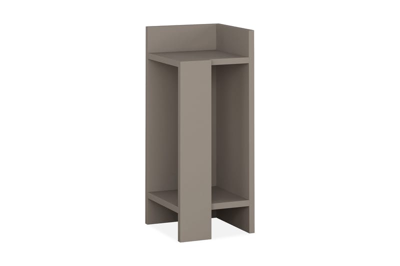 Decorta Sängbord 27 cm med Förvaring Hyllor + Luckor Höger - Brun - Möbler - Bord & matgrupper - Avlastningsbord - Sängbord & nattduksbord