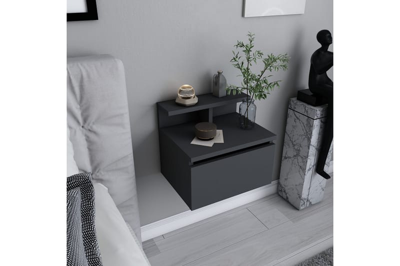 Desgrar Sängbord 39,8x35 cm - Antracit - Möbler - Bord & matgrupper - Avlastningsbord - Sängbord & nattduksbord