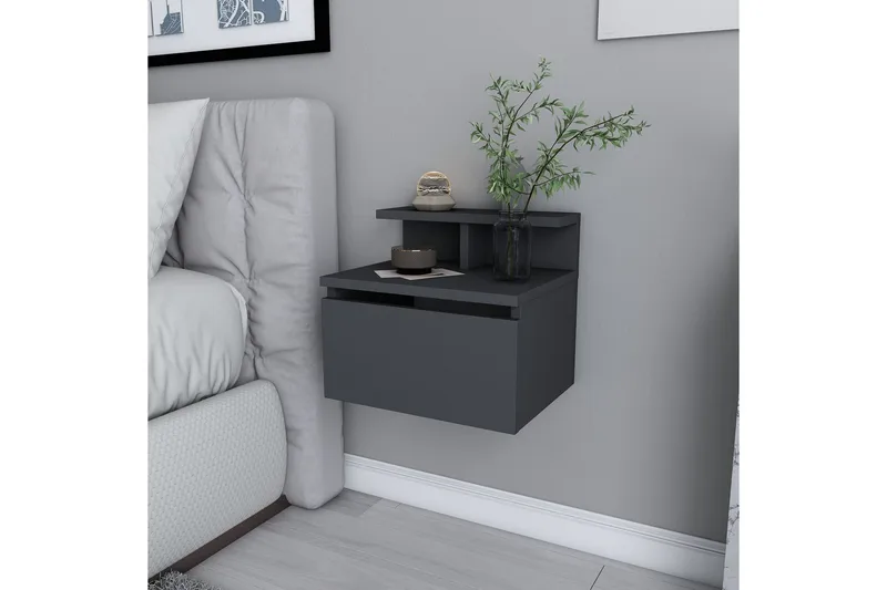 Desgrar Sängbord 39,8x35 cm - Antracit - Möbler - Bord & matgrupper - Avlastningsbord - Sängbord & nattduksbord