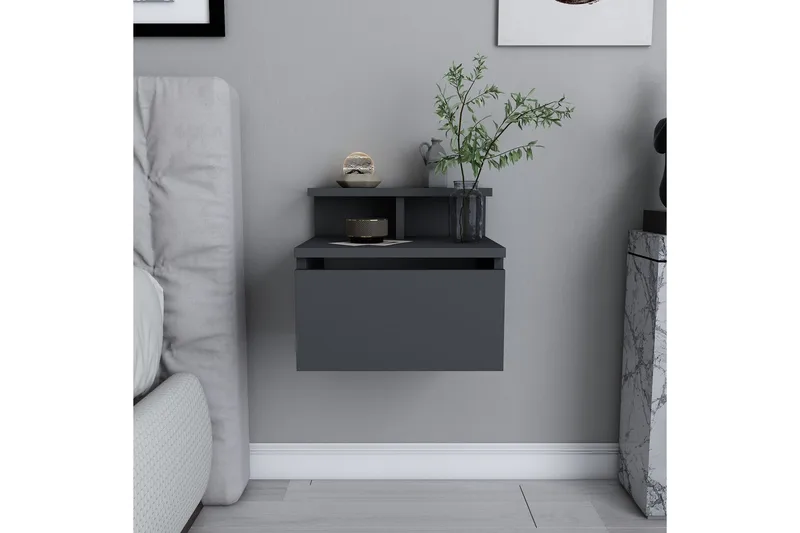 Desgrar Sängbord 39,8x35 cm - Antracit - Möbler - Bord & matgrupper - Avlastningsbord - Sängbord & nattduksbord