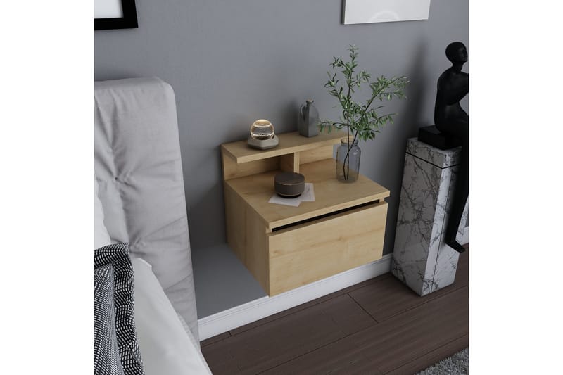 Desgrar Sängbord 39,8x35 cm - Brun - Möbler - Bord & matgrupper - Avlastningsbord - Sängbord & nattduksbord