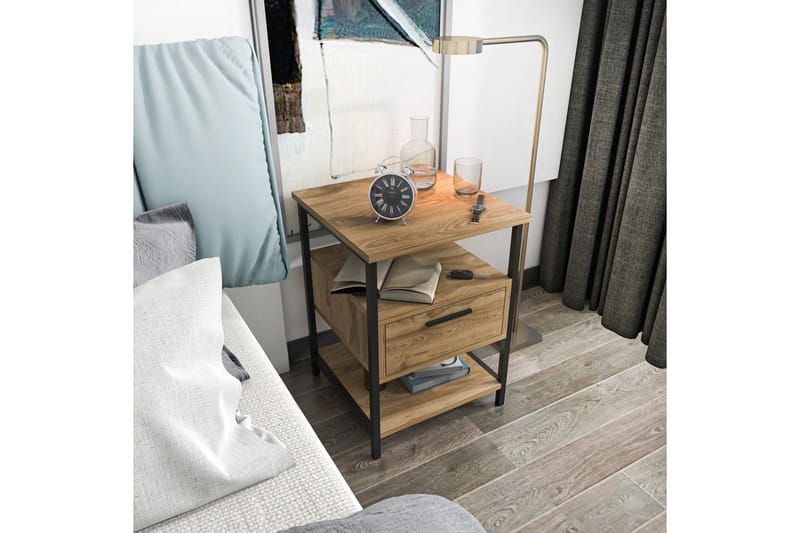 Desgrar Sängbord 45x61,8 cm - Svart - Möbler - Bord & matgrupper - Avlastningsbord - Sängbord & nattduksbord