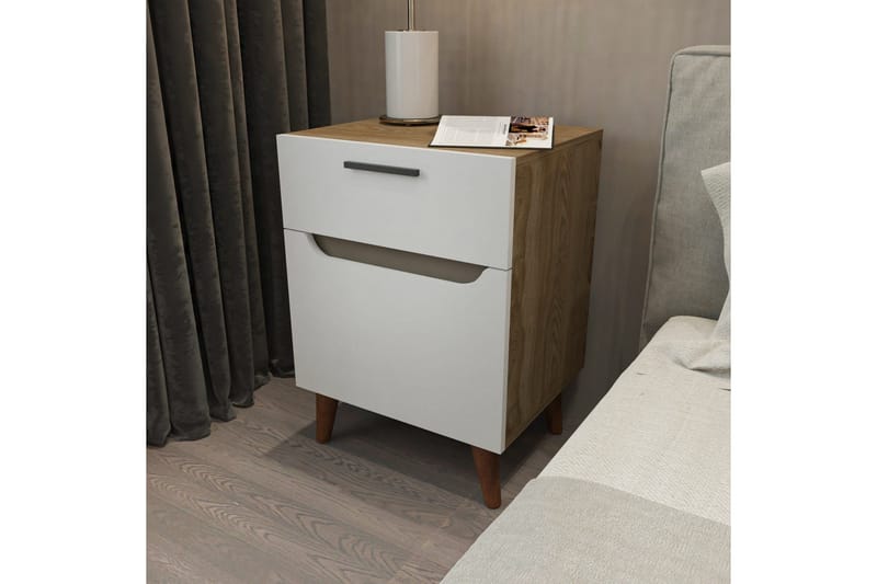 Desgrar Sängbord 45x63 cm - Vit - Möbler - Bord & matgrupper - Avlastningsbord - Sängbord & nattduksbord