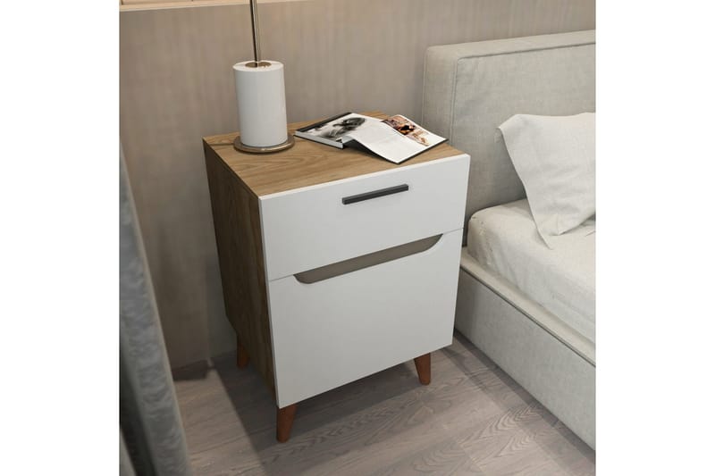 Desgrar Sängbord 45x63 cm - Vit - Möbler - Bord & matgrupper - Avlastningsbord - Sängbord & nattduksbord