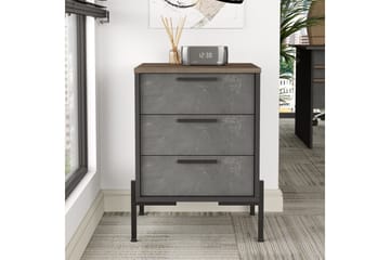 Desgrar Sängbord 54 cm - Brun/Betonggrå/Antracit - Möbler - Bord & matgrupper - Avlastningsbord - Sängbord & nattduksbord