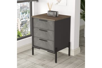 Desgrar Sängbord 54 cm - Brun/Betonggrå/Antracit - Möbler - Bord & matgrupper - Avlastningsbord - Sängbord & nattduksbord