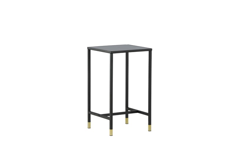 Dipp Sängbord 40 cm Marmormönster - Glas/Svart/Grå - Möbler - Bord & matgrupper - Avlastningsbord - Sängbord & nattduksbord